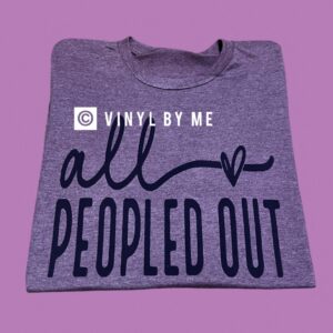 Maroon All peopled out tee