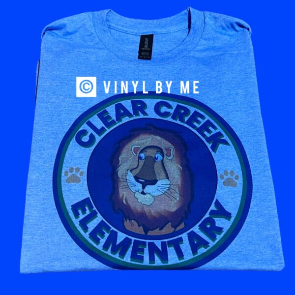 Light blue clear creek tee