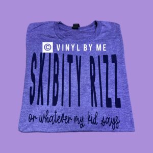 Skibity Rizz purple tee