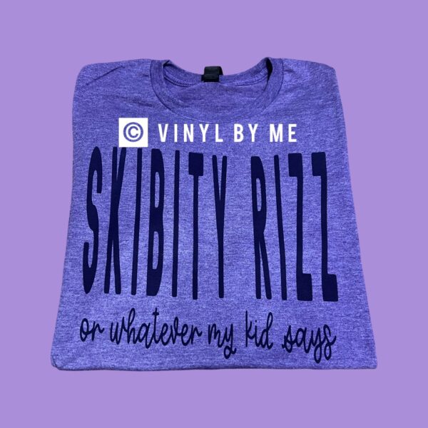 Skibity Rizz purple tee