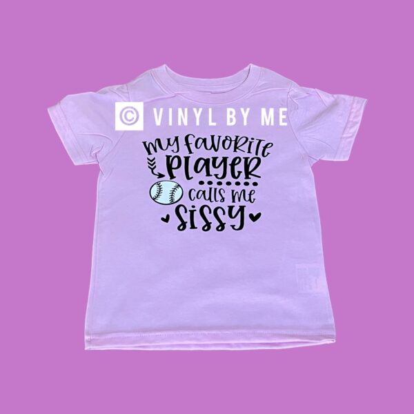 Pink my favorite player tee