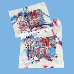 Tie dye Game Day baseball tee