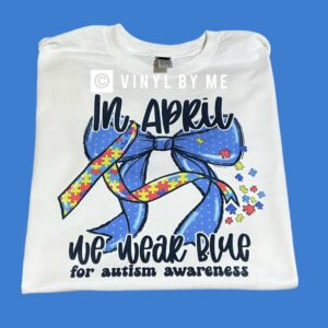 In April we wear blue ribbon tee