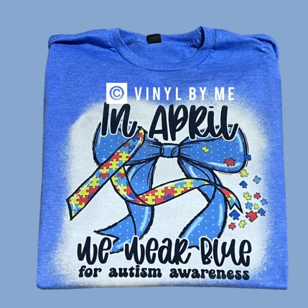 Blue in April tee
