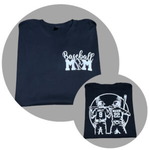 Custom baseball mom tee