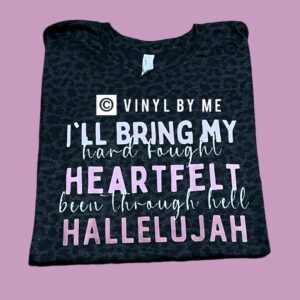 Leopard hallelujah tee