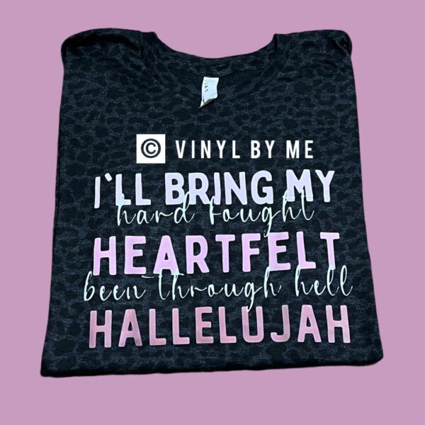 Leopard hallelujah tee