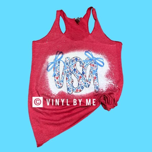 Red USA bow tank