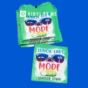 Green lunch lady mode off tee