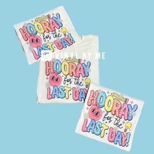 Hooray for the last day tee
