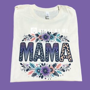 Floral cheetah Mama tee