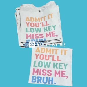 Gray Admit it tee
