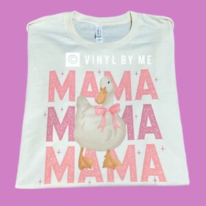 Cream Mama goose tee