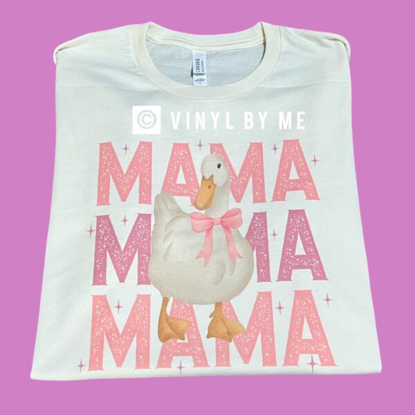 Cream Mama goose tee