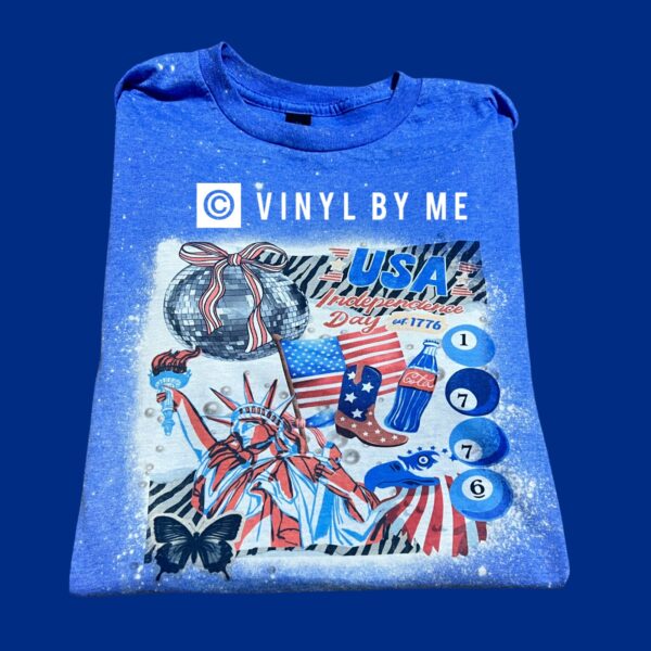 Blue Independence Day tee