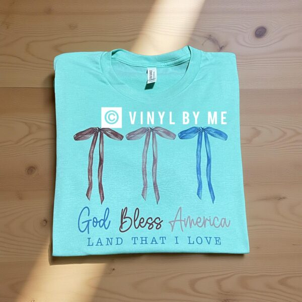 Mint God Bless America tee