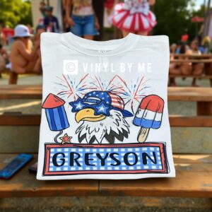 Toddler Boy Eagle name tee
