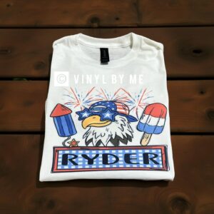Boy eagle name tee