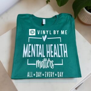 Green mental health tee