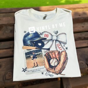 Custom baseball player tee