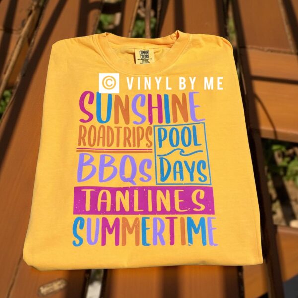 Sunshine road trips comfort color tee