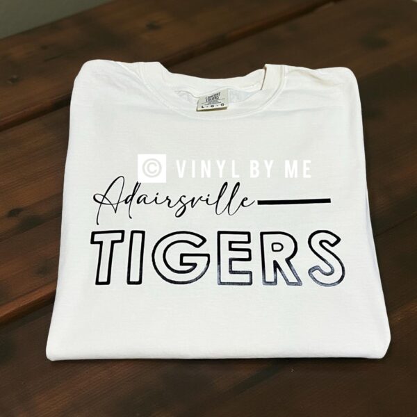 Comfort color Ivory Adairsville Tigers tee
