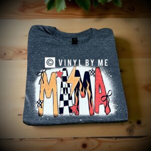 Gray bleached star Mama tee