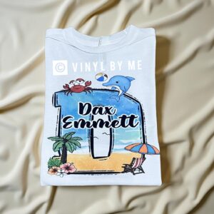 Toddler Name beach tee
