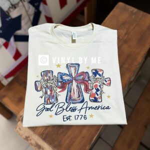 Natural God bless America tee
