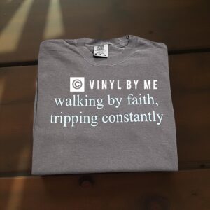 Walking my faith brown comfort color tee