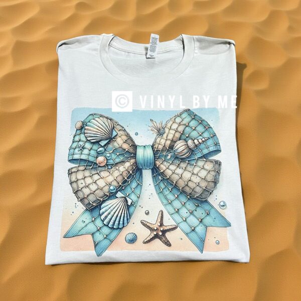 Seashell bow tee