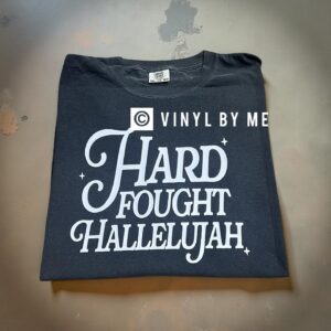 Pepper comfort color Hard Fought tee