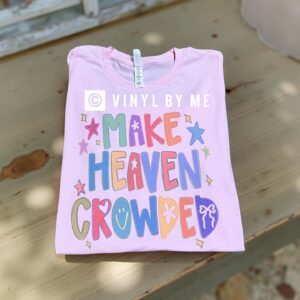 Pink make heaven crowded tee
