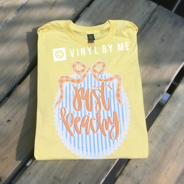 Yellow just peachy tee
