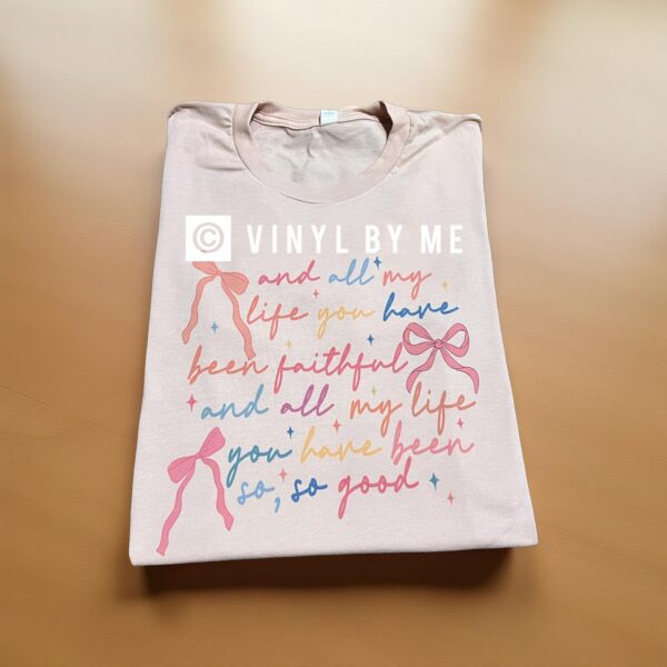 Peach all my life tee
