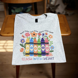 Ash teach with love tee