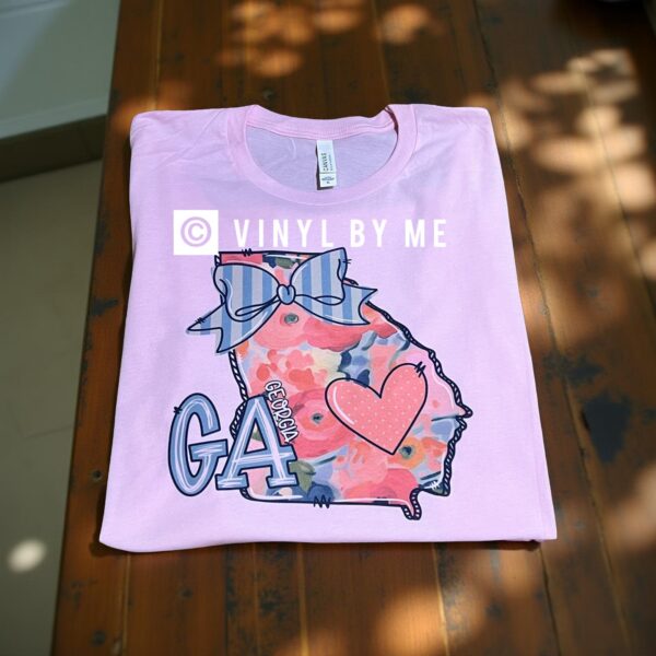 Pink GA bow tee