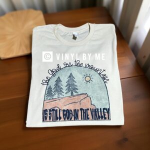 Cream the God on the mountain tee