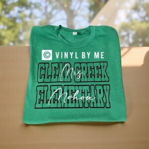Green Bella canvas clear Creek Elementary tee
