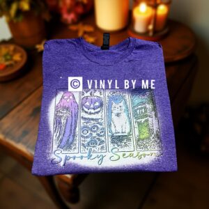 Purple spooky season tee