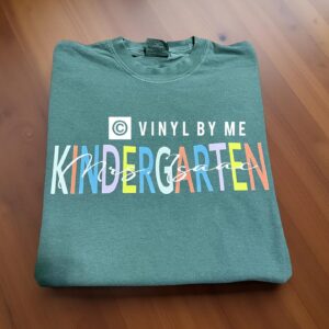 Custom kindergarten comfort color tee
