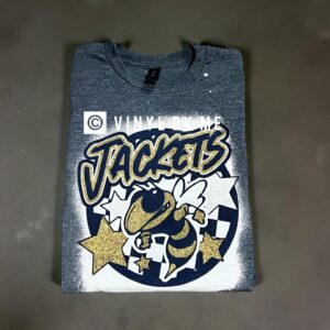 Bleached star jackets tee