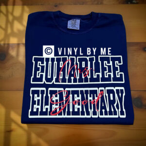 Euharlee Elementary name comfort color tee