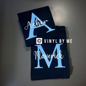 Custom black name tees