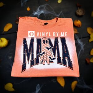 Orange ghost mama tee