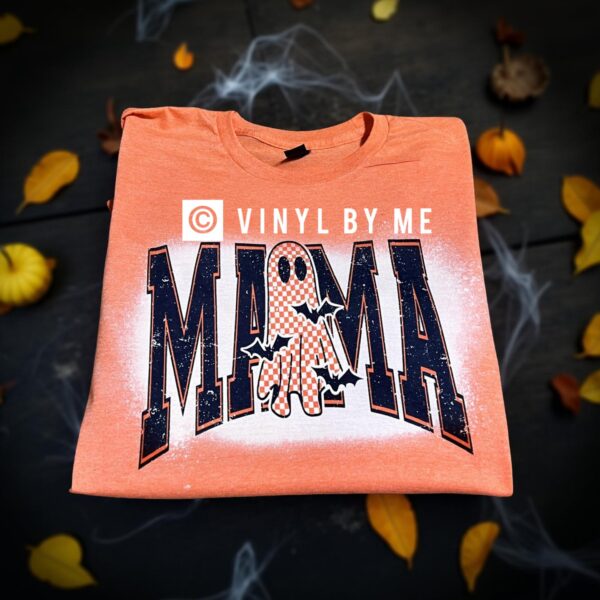 Orange ghost mama tee