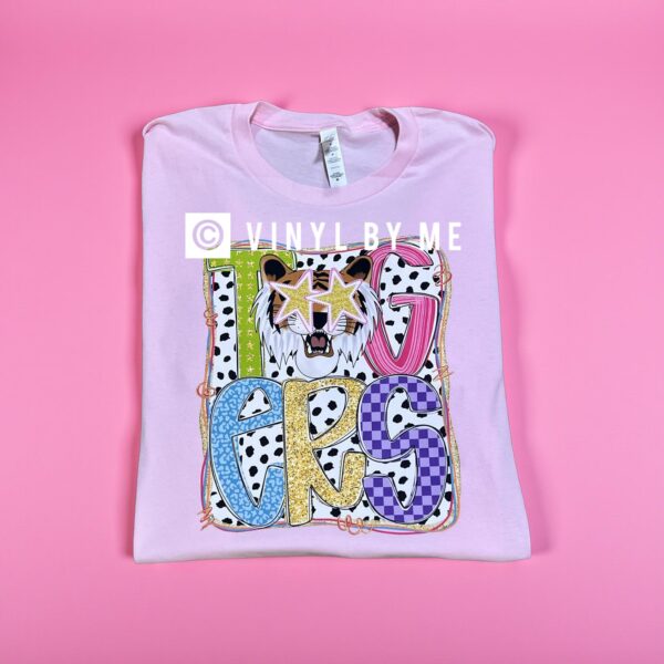 Pink star Tigers tee