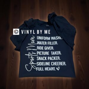 Black longsleeve sports mom