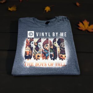 Gray bleached Boys of fall tee