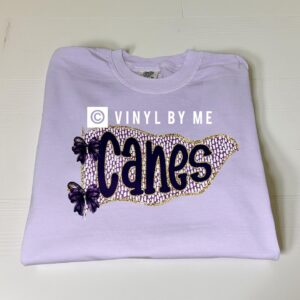 Comfort color Canes flag tee